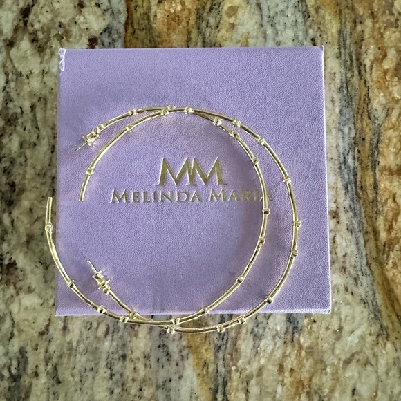 Melinda Maria Big Ass Hoops 3” - Picture 2 of 4